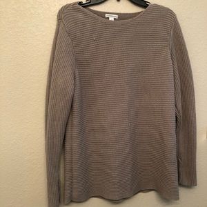 Waffle knit sweater
